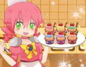 調理スーパー女の子：カップケーキ