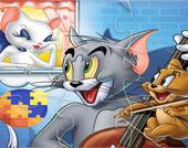 Tom e Jerry jogo de quebra-cabeça