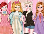 राजकुमारी कागज गुड़िया शैली ड्रेस अप