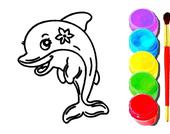 Livro Para Colorir Golfinho